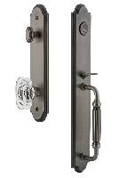 Grandeur Hardware
ARCFGRBCC
Arc One-Piece Handleset with F Grip and Baguette Clear Crystal Knob