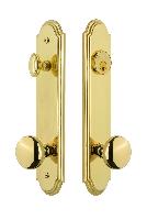 Grandeur HardwareARCFAV_82Arc Tall Plate Complete Entry Set with Fifth Avenue Knob