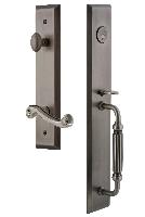 Grandeur HardwareFAVFGRNEWFifth Avenue One-Piece Handleset with F Grip and Newport Lever