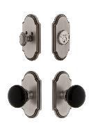 GrandeurARCCOV_ComboArc Plate with Coventry Knob and matching Deadbolt