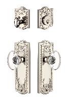 GrandeurPARPRO_ComboParthenon Plate with Provence Crystal Knob and matching Deadbolt