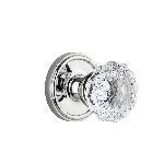 GrandeurGEOFONGeorgetown Plate Privacy with Fontainebleau Crystal Knob