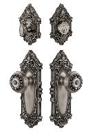 GrandeurGVCPAR_ComboGrande Vic Plate with Parthenon Knob and matching Deadbolt