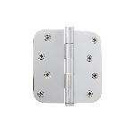Grandeur HardwareBUTHNG_RD_RES4" Button Tip Residential Hinge with 5/8" Radius Corners