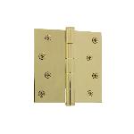 Grandeur HardwareBUTHNG_SQ_RES4" Button Tip Residential Hinge with Square Corners
