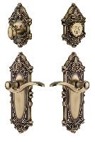 GrandeurGVCBEL_ComboGrande Vic Plate with Bellagio Lever and matching Deadbolt