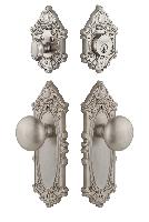 GrandeurGVCFAV_ComboGrande Vic Plate with Fifth Avenue Knob and matching Deadbolt