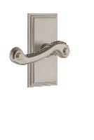 GrandeurCARNEWCarre Plate Privacy with Newport Lever