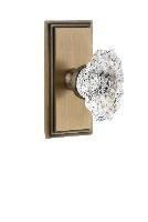 GrandeurCARBIACarre Plate Privacy with Biarritz Crystal Knob