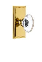 GrandeurCARPROCarre Plate Privacy with Provence Crystal Knob