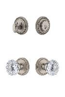 GrandeurSOLFON_ComboSoleil Plate with Fontainebleau Crystal Knob and matching Deadbolt