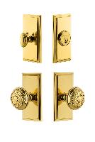 GrandeurCARWIN_ComboCarre Plate with Windsor Knob and matching Deadbolt