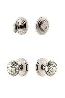 GrandeurCIRWIN_ComboCirculaire Rosette with Windsor Knob and matching Deadbolt