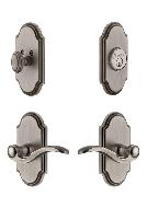 GrandeurARCBEL_ComboArc Plate with Bellagio Lever and matching Deadbolt