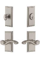 GrandeurCARPRT_ComboCarre Plate with Portfino Lever and matching Deadbolt