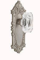 GrandeurGVCBCCGrande Victorian Plate Privacy with Baguette Crystal Knob