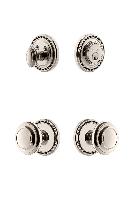 GrandeurSOLCIR_ComboSoleil Plate with Circulaire Knob and matching Deadbolt