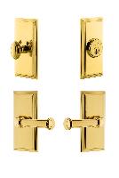 GrandeurCARGEO_ComboCarre Plate with Georgetown Lever and matching Deadbolt