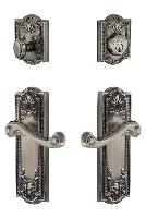 GrandeurPARNEW_ComboParthenon Plate with Newport Lever and matching Deadbolt