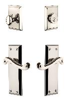 GrandeurFAVNEW_ComboFifth Avenue Plate with Newport Lever and matching Deadbolt