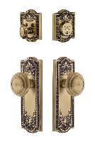 GrandeurPARCIR_ComboParthenon Plate with Circulaire Knob and matching Deadbolt