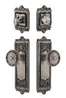 GrandeurWINSOL_ComboWindsor Plate with Soleil Knob and matching Deadbolt