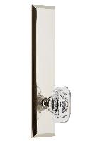 GrandeurFAVBCCTALLFifth Avenue Tall Plate Double Dummy with Baguette Clear Crystal Knob