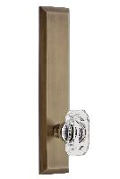 GrandeurFAVBCCTALLFifth Avenue Tall Plate Double Dummy with Baguette Clear Crystal Knob