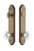 Grandeur HardwareARCBOR_82Arc Tall Plate Complete Entry Set with Bordeaux Knob