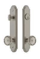 Grandeur HardwareARCSOL_82Arc Tall Plate Complete Entry Set with Soleil Knob