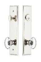 Grandeur HardwareCARPRO_82Carre' Tall Plate Complete Entry Set with Provence Knob
