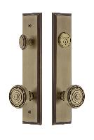Grandeur HardwareCARSOL_82Carre' Tall Plate Complete Entry Set with Soleil Knob
