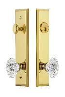 Grandeur HardwareFAVBIA_82Fifth Avenue Tall Plate Complete Entry Set with Biarritz Knob
