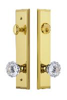 Grandeur HardwareFAVFON_82Fifth Avenue Tall Plate Complete Entry Set with Fontainebleau Knob