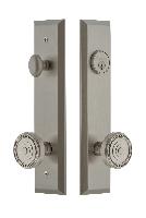 Grandeur HardwareFAVSOL_82Fifth Avenue Tall Plate Complete Entry Set with Soleil Knob