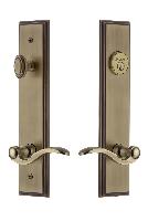 Grandeur HardwareCARBEL_82Carre' Tall Plate Complete Entry Set with Bellagio Lever