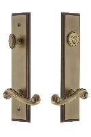 Grandeur HardwareCARNEW_82Carre' Tall Plate Complete Entry Set with Newport Lever