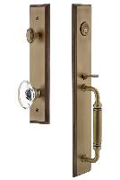 Grandeur HardwareCARCGRPROCarre' One-Piece Handleset with C Grip and Provence Knob