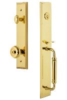 Grandeur HardwareFAVCGRBOUFifth Avenue One-Piece Handleset with C Grip and Bouton Knob