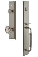 Grandeur HardwareFAVCGRSOLFifth Avenue One-Piece Handleset with C Grip and Soleil Knob