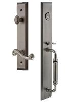 Grandeur HardwareFAVCGRNEWFifth Avenue One-Piece Handleset with C Grip and Newport Lever