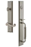 Grandeur HardwareFAVCGRNEWFifth Avenue One-Piece Handleset with C Grip and Newport Lever
