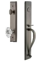 Grandeur HardwareCARSGRBIACarre' One-Piece Handleset with S Grip and Biarritz Knob