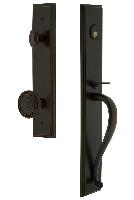 Grandeur HardwareCARSGRSOLCarre' One-Piece Handleset with S Grip and Soleil Knob