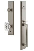 Grandeur HardwareFAVDGRBCCFifth Avenue One-Piece Handleset with D Grip and Baguette Clear Crysta