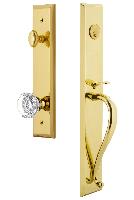 Grandeur HardwareFAVSGRCHMFifth Avenue One-Piece Handleset with S Grip and Chambord Knob