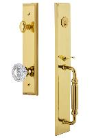 Grandeur HardwareFAVFGRVERFifth Avenue One-Piece Handleset with F Grip and Versailles Knob