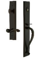 Grandeur HardwareCARSGRPRTCarre' One-Piece Handleset with S Grip and Portofino Lever