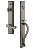 Grandeur HardwareFAVSGRNEWFifth Avenue One-Piece Handleset with S Grip and Newport Lever