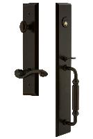 Grandeur HardwareFAVFGRPRTFifth Avenue One-Piece Handleset with F Grip and Portofino Lever